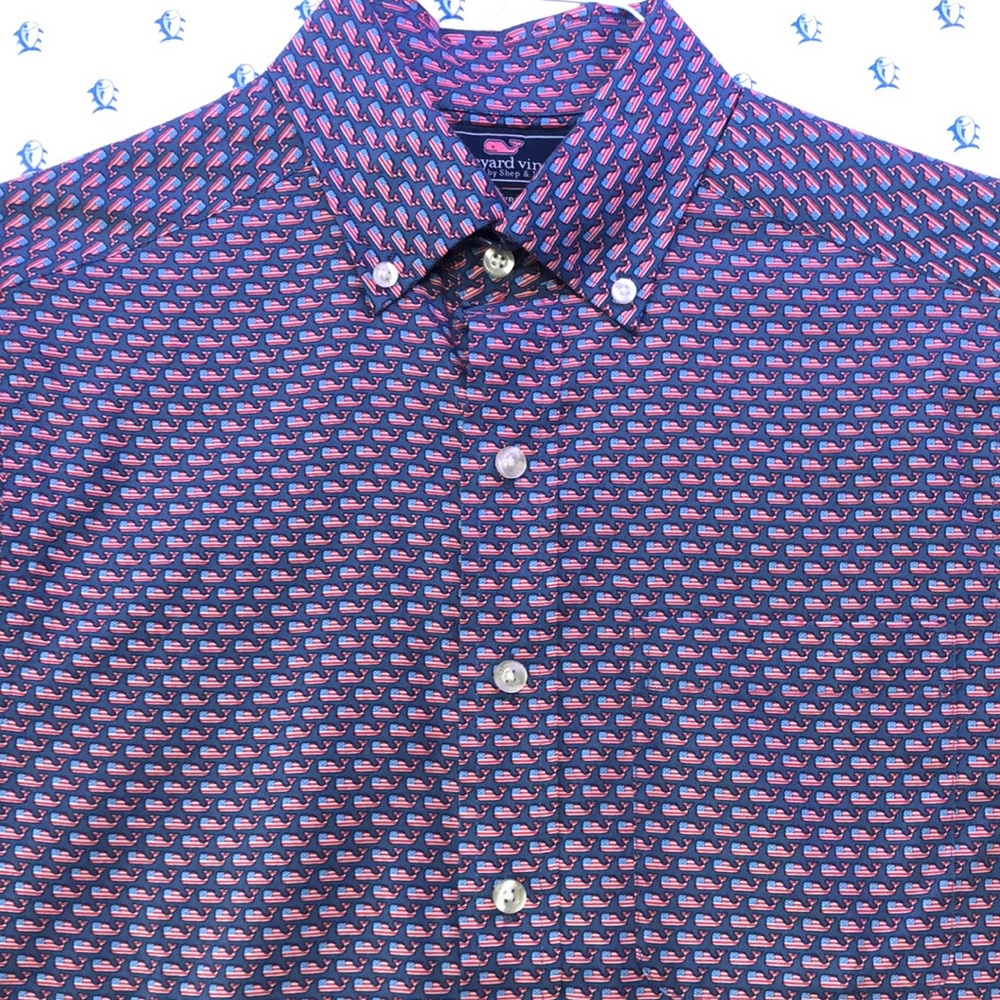 XS Vineyard Vines whale shirt